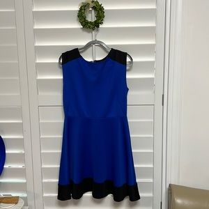 Royal blue and black  Attention size L dress